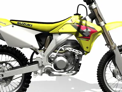 Suzuki RM-Z450 Dirt Bike 3D model