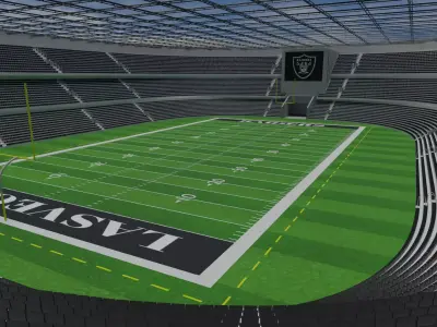 Las Vegas Raiders - American Football Stadium Low-poly 3D model