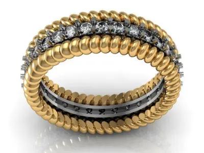 band ring 3D print model