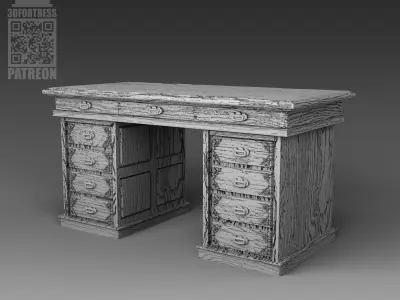  Desk- 3D print model
