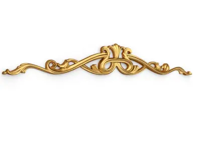 Classic carved decor ornament 367 3D model
