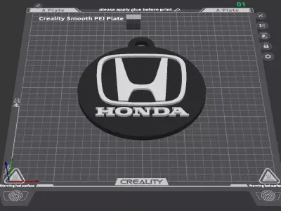 Honda keychain 03 3D print model