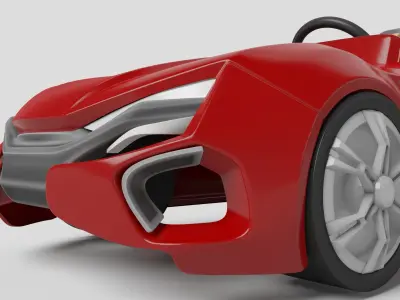 riding toy car 3D model