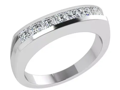 Diamond Band Ring 3809 3D print model