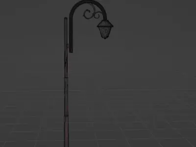 Tall Street Lamp Free low-poly 3D model