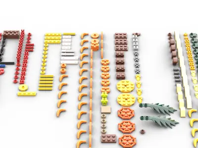 TwindBricks3D - 10368 Chrysanthemum 3D print model