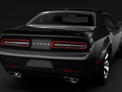 Dodge Challenger SRT Widebody 2017 3D model