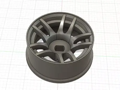 WORK EMOTION CR KIWAMI style 20mm Mini-Z wheels 3D print model