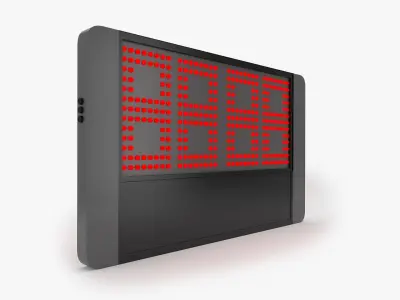 Stoppage Time Sign 3D model