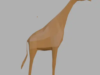  low polygon giraffe Low-poly 3D model