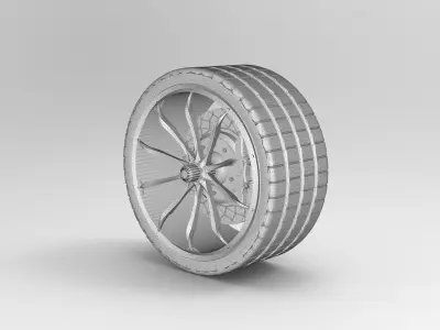 Rims set wheel 3D model