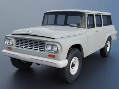 International Travelall 4x4 1962 3D print model