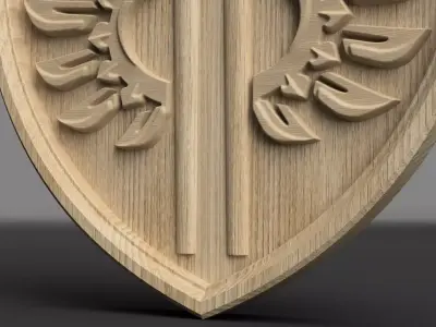 77th Airmobile Brigade Emblem Plaque Wall Decor  STL File 3D print model