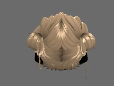 3d hair 3D model