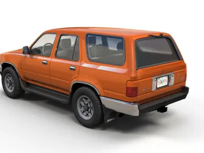 1990 Toyota 4Runner Low-poly 3D model