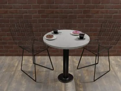 Cafe Interior Free 3D model