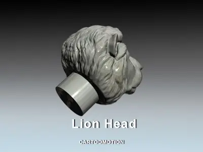 Lion Head 3D print model