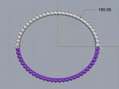 Bracelets Clover - Perlee pearls  3D print model