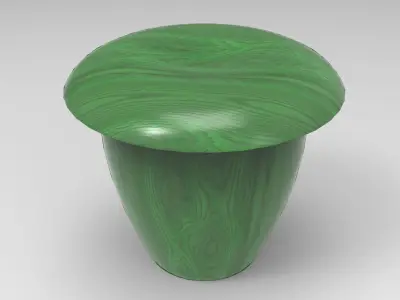 Acorn Stool Low-poly 3D model