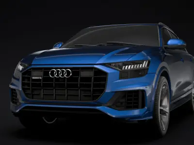Audi Q8 55 TFSI quattro 2020 3D model