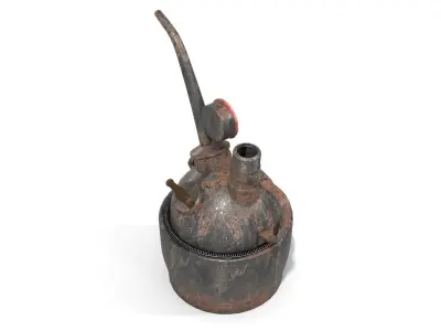 Steampunk Oilcan Low-poly 3D model