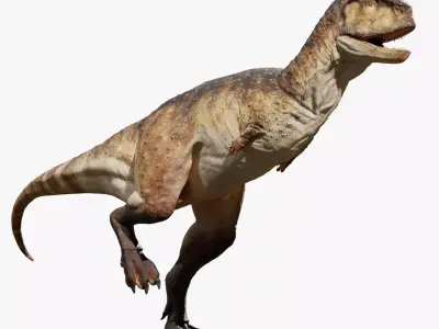 Carnotaurus Rig Low-poly 3D model