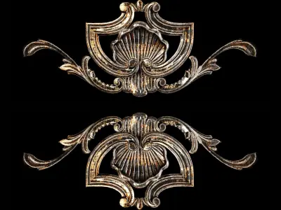 Classic carved 033 3D model