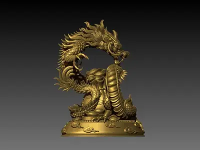 Dragon 3D Model 3D print model