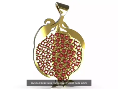 The Pomegranate Abundance stl 3d fbx obj jewelry Collection 3D Model Pack