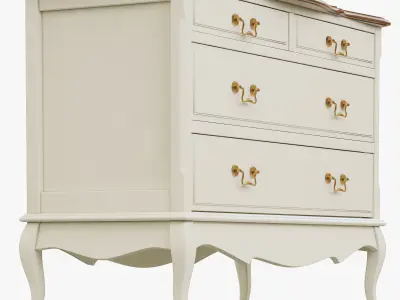dresser chest of drawers 3D model