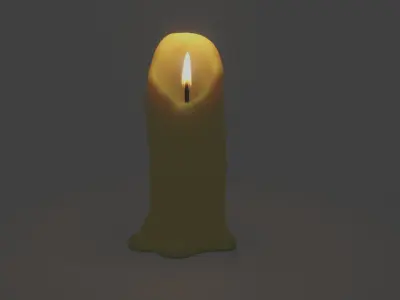Candle 3D model purchase
