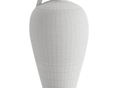 Fairfax Handcrafted Terracotta Vase 3D model