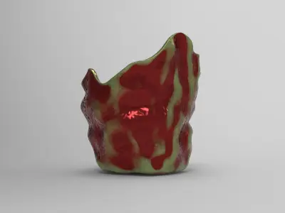 Giga Vase Low-poly 3D model