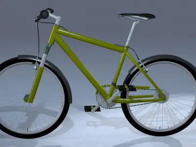 BICYCLE Low-poly 3D model