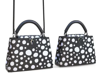 Louis Vuitton Bags Capucines  Yayoi Kusama  Low-poly 3D model