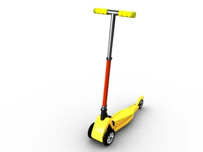 Kids 3 Wheel Scooter 3D model