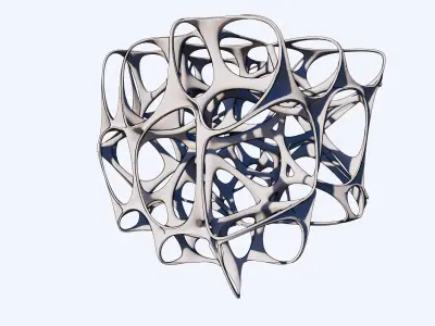 Voronoi Weaverbird 3d Parametric Design Grasshopper Rhino File 3D model