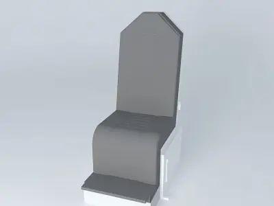 Black boat Seat Free 3D model