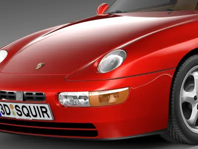 Porsche 968 1991-1995 3D model