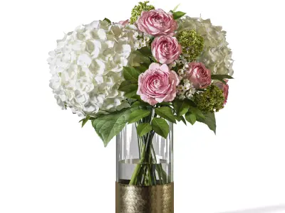 Flower Set 088 3D model