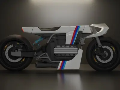 Sci-fi Bike concept 3D model