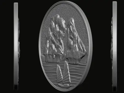 Ha Long Bay Pendant 3D print model