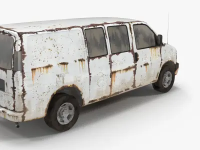 Rusty van 3D model