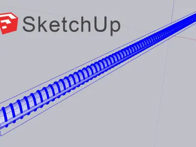 Rebar- Rusted Reinforcement 3D model