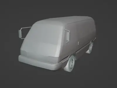 Kia Besta  Low-poly 3D model