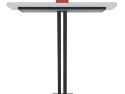 Basketball hoop Low-poly 3D model