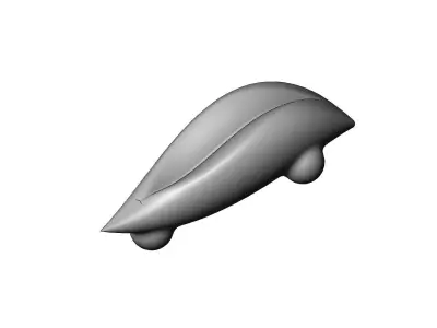 Miniature vehicle automotive speed sculpture N005 3D print model