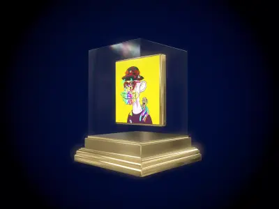 Mutant Ape 15 Gold Club Low-poly 3D model