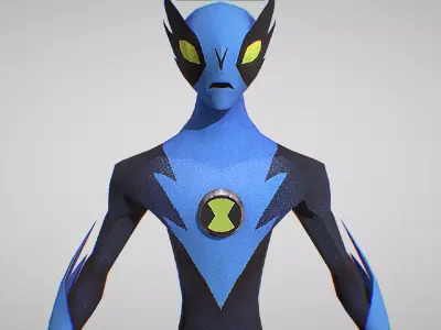 Fasttrack - Ben 10 Ultimate Alien - Galactic Racing Low-poly 3D model