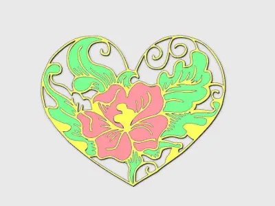 Heart box Free 3D print model